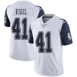 Men's Nick Vigil Dallas Cowboys No.41 Limited Color Rush Vapor Untouchable Jersey - White