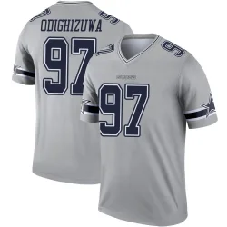 Men's Osa Odighizuwa Dallas Cowboys No.97 Legend Inverted Jersey - Gray