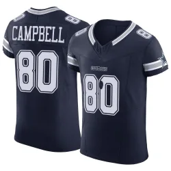 Men's Parris Campbell Dallas Cowboys No.80 Elite Vapor F.U.S.E. Jersey - Navy
