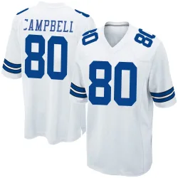 Men's Parris Campbell Dallas Cowboys No.80 Game Jersey - White