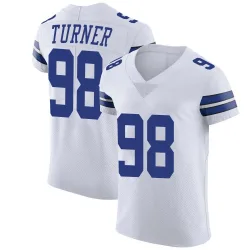 Men's Payton Turner Dallas Cowboys No.98 Elite Vapor Untouchable Jersey - White