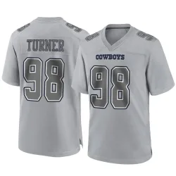 Men's Payton Turner Dallas Cowboys No.98 Game Atmosphere Fashion Jersey - Gray