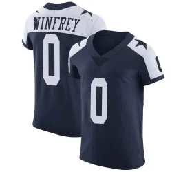 Men's Perrion Winfrey Dallas Cowboys No.0 Elite Alternate Vapor Untouchable Jersey - Navy