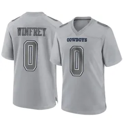 Men's Perrion Winfrey Dallas Cowboys No.0 Game Atmosphere Fashion Jersey - Gray