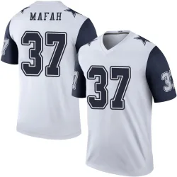 Men's Phil Mafah Dallas Cowboys No.37 Legend Color Rush Jersey - White