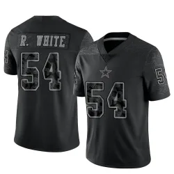 Men's Randy White Dallas Cowboys No.54 Limited Reflective Jersey - Black