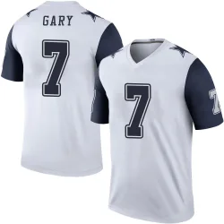 Men's Rashan Gary Dallas Cowboys No.7 Legend Color Rush Jersey - White