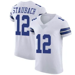 Men's Roger Staubach Dallas Cowboys No.12 Elite Vapor Untouchable Jersey - White