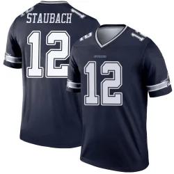 Men's Roger Staubach Dallas Cowboys No.12 Legend Jersey - Navy
