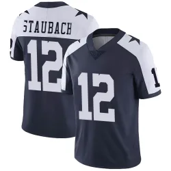 Men's Roger Staubach Dallas Cowboys No.12 Limited Alternate Vapor Untouchable Jersey - Navy