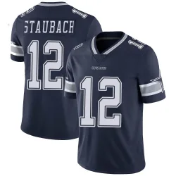 Men's Roger Staubach Dallas Cowboys No.12 Limited Team Color Vapor Untouchable Jersey - Navy