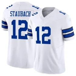 Men's Roger Staubach Dallas Cowboys No.12 Limited Vapor F.U.S.E. Jersey - White