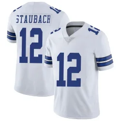Men's Roger Staubach Dallas Cowboys No.12 Limited Vapor Untouchable Jersey - White