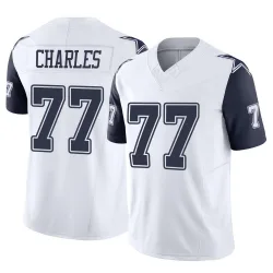 Men's Saahdiq Charles Dallas Cowboys No.77 Limited 2nd Alternate Vapor F.U.S.E. Jersey - White