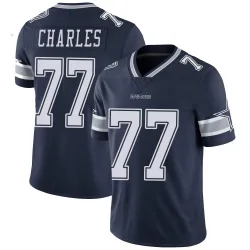 Men's Saahdiq Charles Dallas Cowboys No.77 Limited Team Color Vapor Untouchable Jersey - Navy