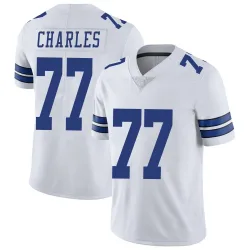 Men's Saahdiq Charles Dallas Cowboys No.77 Limited Vapor Untouchable Jersey - White