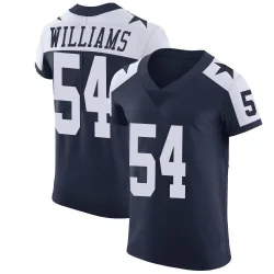 Men's Sam Williams Dallas Cowboys No.54 Elite Alternate Vapor Untouchable Jersey - Navy
