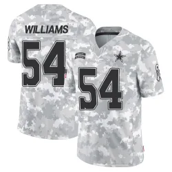 Men's Sam Williams Dallas Cowboys No.54 Limited 2024 Salute to Service Jersey - Arctic Camo
