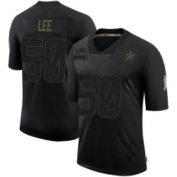 Men's Sean Lee Dallas Cowboys No.50 Limited 2020 Salute To Service Jersey - Black