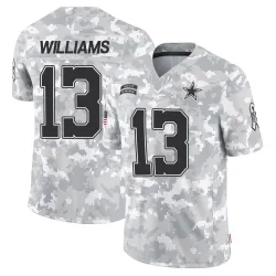 Men's Seth Williams Dallas Cowboys No.13 Limited 2024 Salute to Service Jersey - Arctic Camo