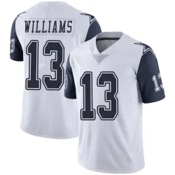 Men's Seth Williams Dallas Cowboys No.13 Limited Color Rush Vapor Untouchable Jersey - White