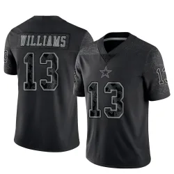 Men's Seth Williams Dallas Cowboys No.13 Limited Reflective Jersey - Black