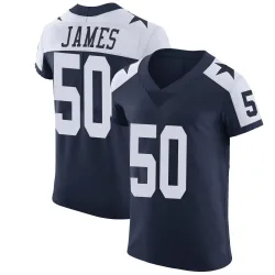 Men's Shemar James Dallas Cowboys No.50 Elite Alternate Vapor Untouchable Jersey - Navy