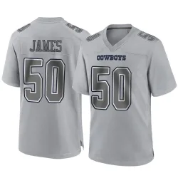 Men's Shemar James Dallas Cowboys No.50 Game Atmosphere Fashion Jersey - Gray