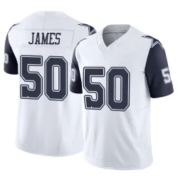 Men's Shemar James Dallas Cowboys No.50 Limited 2nd Alternate Vapor F.U.S.E. Jersey - White