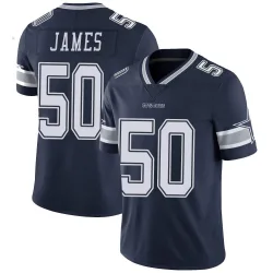 Men's Shemar James Dallas Cowboys No.50 Limited Team Color Vapor Untouchable Jersey - Navy