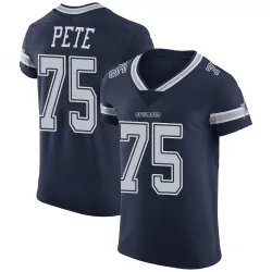 Men's Shiyazh Pete Dallas Cowboys No.75 Elite Team Color Vapor Untouchable Jersey - Navy