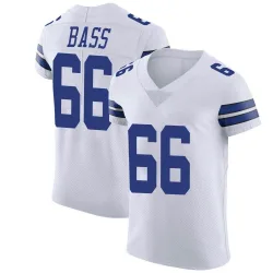 Men's T.J. Bass Dallas Cowboys No.66 Elite Vapor Untouchable Jersey - White