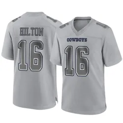 Men's T.Y. Hilton Dallas Cowboys No.16 Game Atmosphere Fashion Jersey - Gray