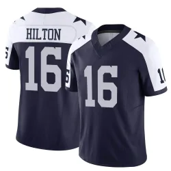 Men's T.Y. Hilton Dallas Cowboys No.16 Limited Alternate Vapor F.U.S.E. Jersey - Navy