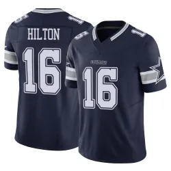 Men's T.Y. Hilton Dallas Cowboys No.16 Limited Vapor F.U.S.E. Jersey - Navy