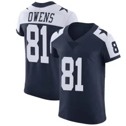 Men's Terrell Owens Dallas Cowboys No.81 Elite Alternate Vapor Untouchable Jersey - Navy