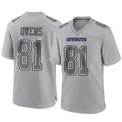 Men's Terrell Owens Dallas Cowboys No.81 Game Atmosphere Fashion Jersey - Gray