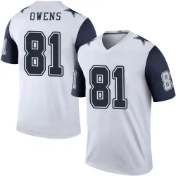 Men's Terrell Owens Dallas Cowboys No.81 Legend Color Rush Jersey - White