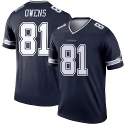 Men's Terrell Owens Dallas Cowboys No.81 Legend Jersey - Navy
