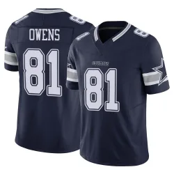 Men's Terrell Owens Dallas Cowboys No.81 Limited Vapor F.U.S.E. Jersey - Navy
