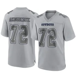 Men's Tommy Akingbesote Dallas Cowboys No.72 Game Atmosphere Fashion Jersey - Gray