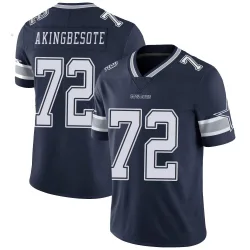 Men's Tommy Akingbesote Dallas Cowboys No.72 Limited Team Color Vapor Untouchable Jersey - Navy