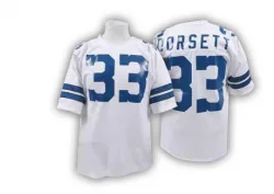 Men's Tony Dorsett Dallas Cowboys No.33 Authentic Mitchell And Ness Throwback Jersey - White