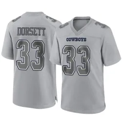 Men's Tony Dorsett Dallas Cowboys No.33 Game Atmosphere Fashion Jersey - Gray