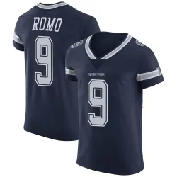 Men's Tony Romo Dallas Cowboys No.9 Elite Team Color Vapor Untouchable Jersey - Navy