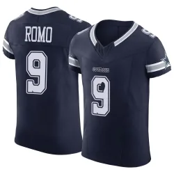 Men's Tony Romo Dallas Cowboys No.9 Elite Vapor F.U.S.E. Jersey - Navy
