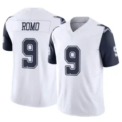 Men's Tony Romo Dallas Cowboys No.9 Limited 2nd Alternate Vapor F.U.S.E. Jersey - White