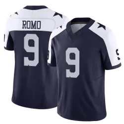 Men's Tony Romo Dallas Cowboys No.9 Limited Alternate Vapor F.U.S.E. Jersey - Navy
