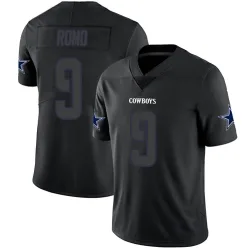 Men's Tony Romo Dallas Cowboys No.9 Limited Jersey - Black Impact