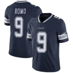 Men's Tony Romo Dallas Cowboys No.9 Limited Team Color Vapor Untouchable Jersey - Navy